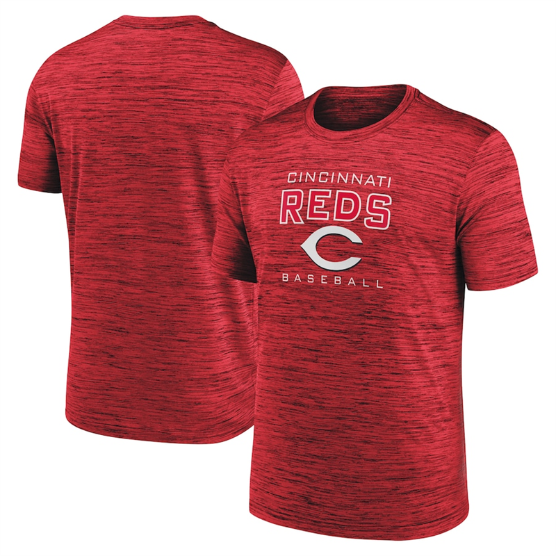 Men's Cincinnati Reds Red Velocity Practice Performance T-Shirt